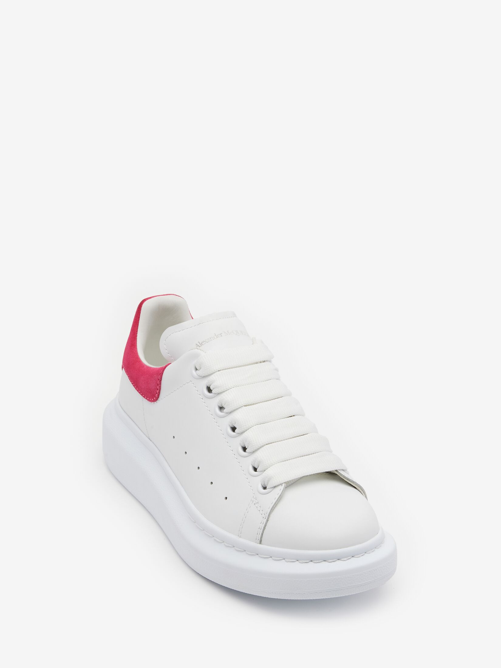Women's Oversized Sneaker in White/halo Pink | Alexander McQueen