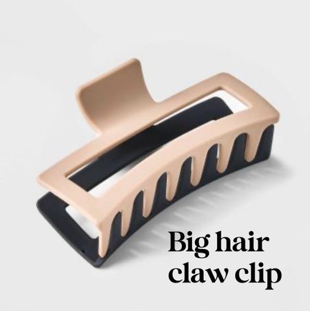 Target find big long hair claw clip! Love the two tone 

#LTKstyletip #LTKtravel #LTKFind