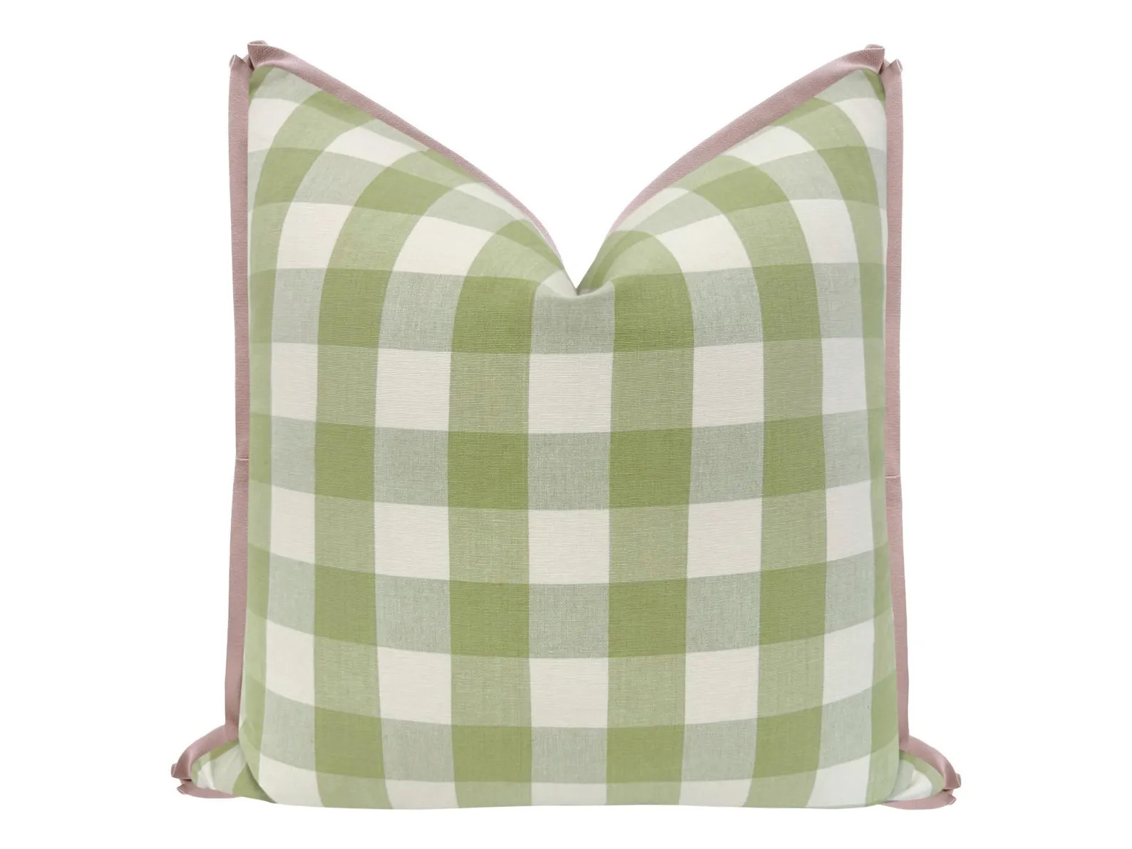 Charleston Check // Celadon with Butterfly Flange | flange pillow | designer pillow | buffalo che... | Etsy (Global)