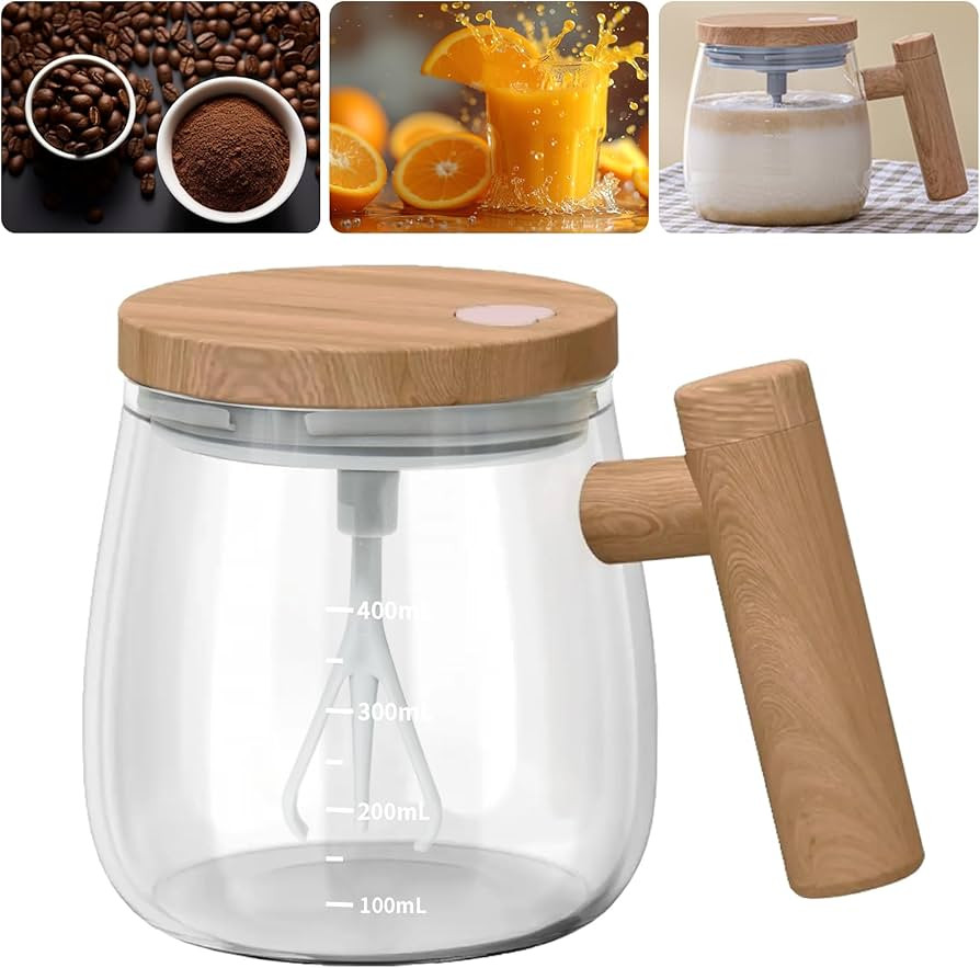 Electric Mixing Mug,Self Stirring Coffee Mug with Lid & Handle Home Office Stirring Cup,400ml Lig... | Amazon (US)