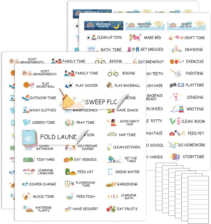 Routine Stickers Chore Stickers for Kids Chore Chart Routine Chart Reward Chart | Amazon (US)