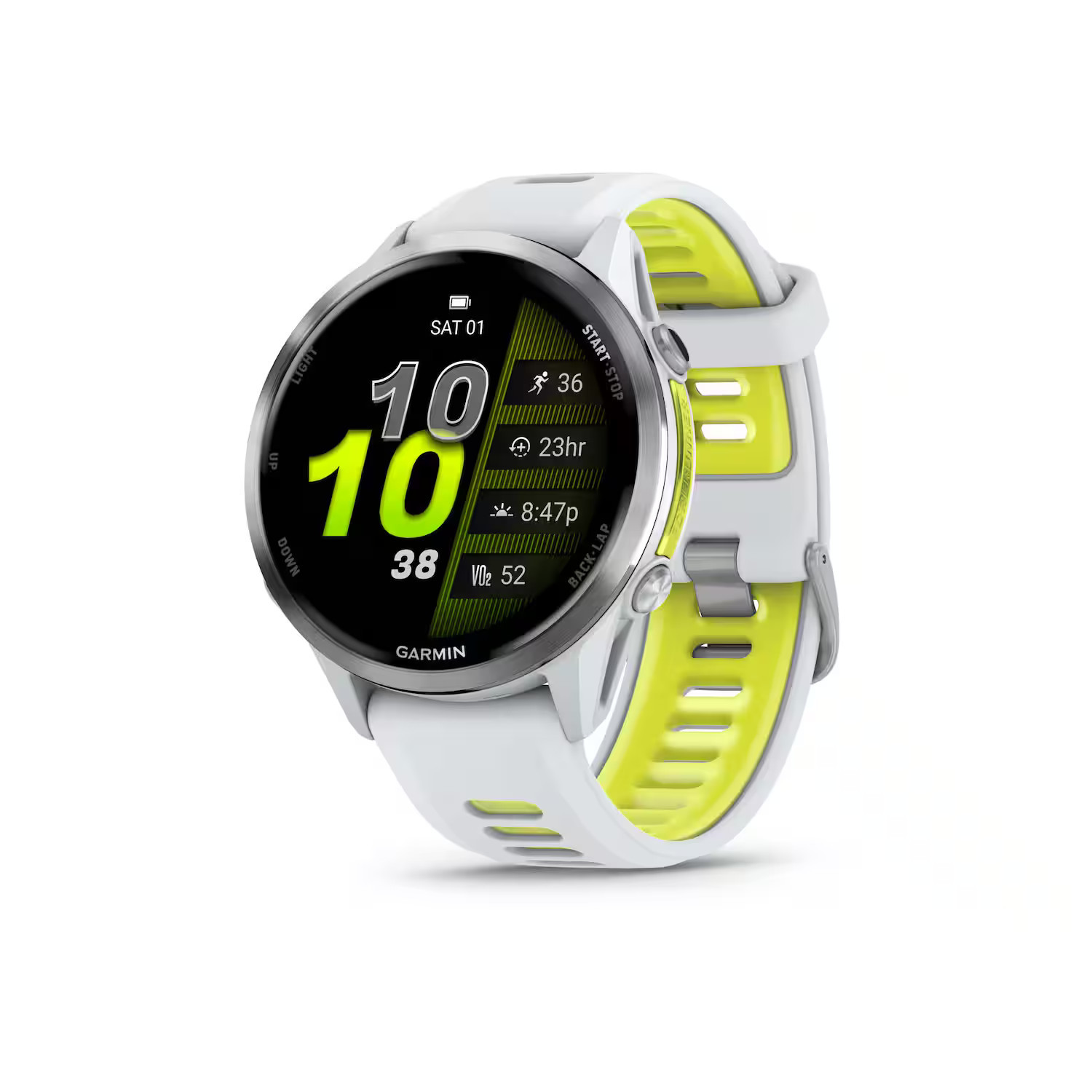 Garmin - Forerunner 970 GPS Smartwatch 47 mm Titanium - Titanium with Whitestone Case - (2025) | Best Buy U.S.