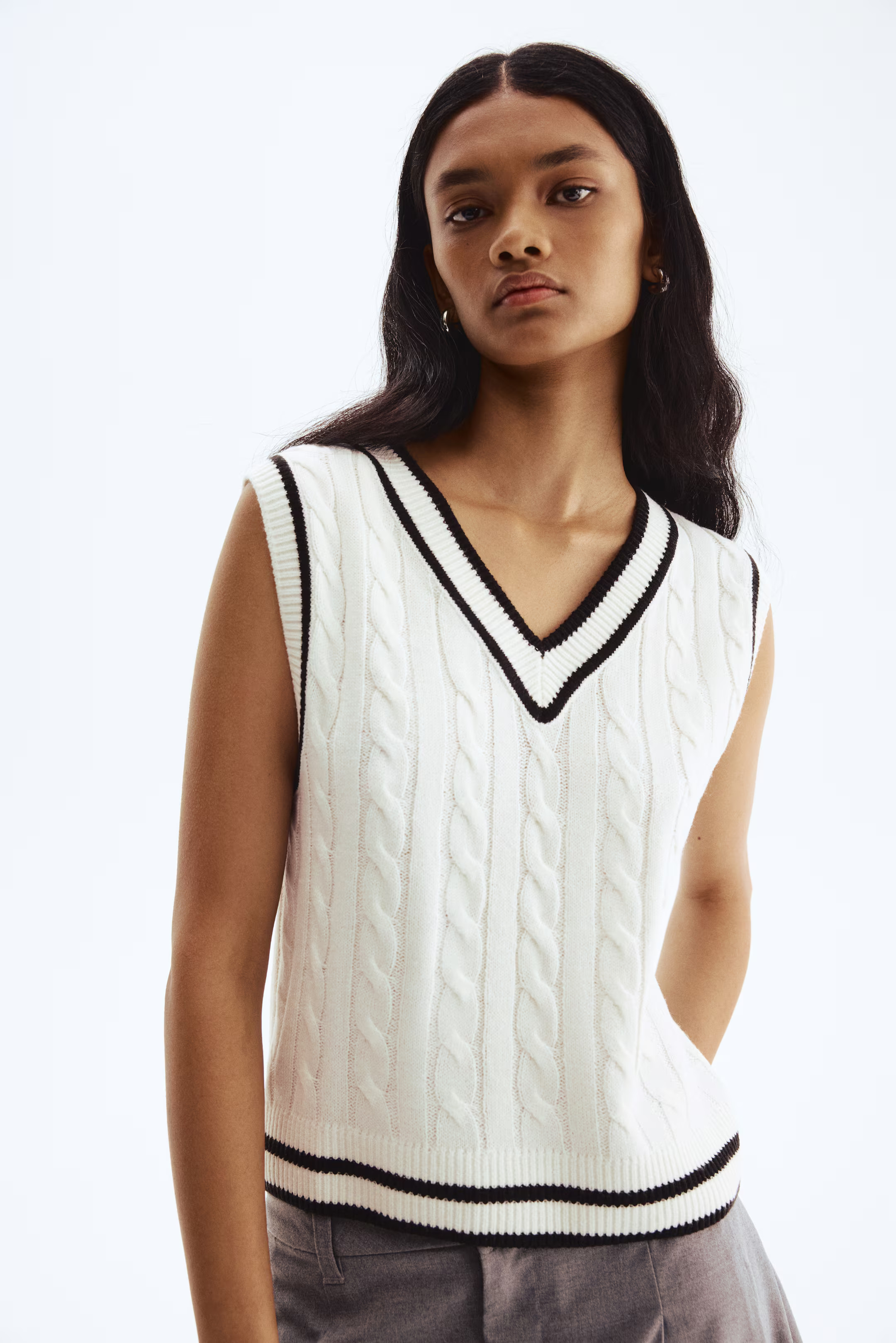 Cable-Knit Sweater Vest | H&M (US + CA)