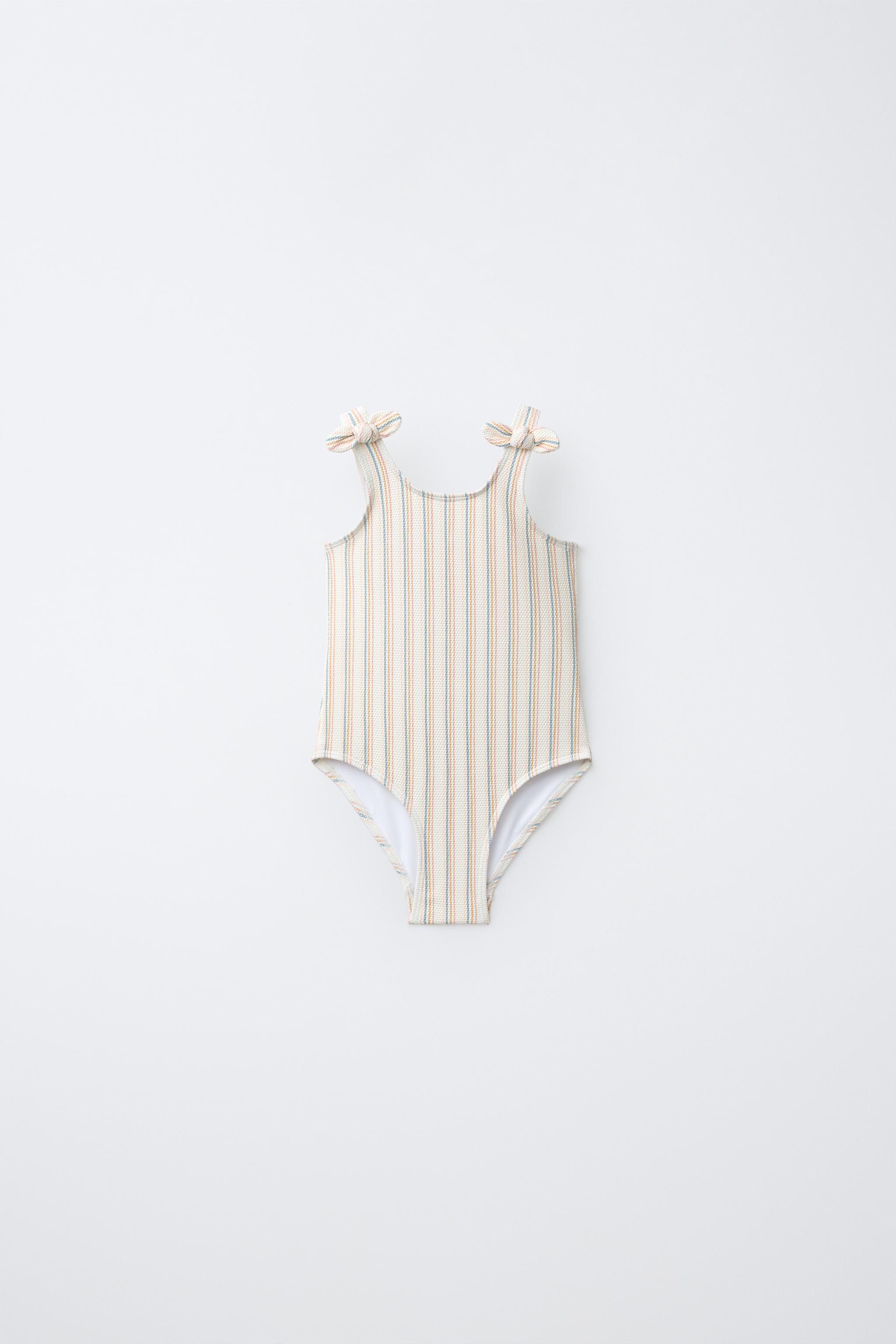 1-6 YEARS/ TEXTURED STRIPE SWIMSUIT | Zara US