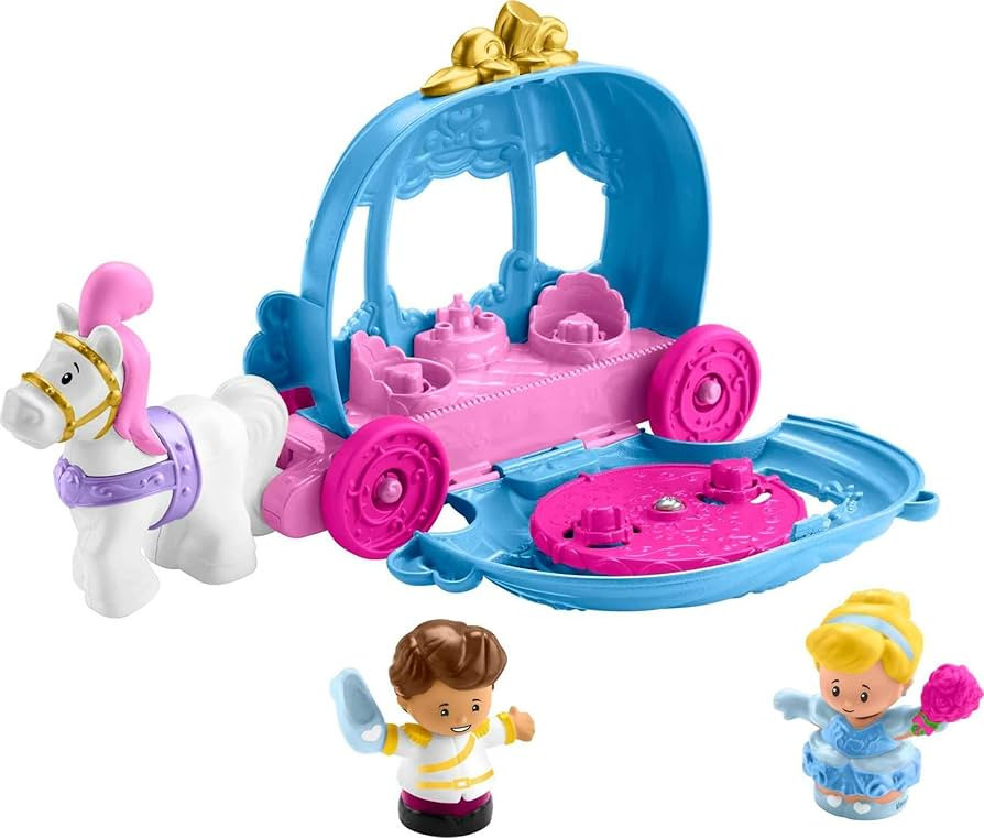 Fisher-Price Little People Toddler Toy Disney Princess Cinderella’s Dancing Carriage Playset wi... | Amazon (US)