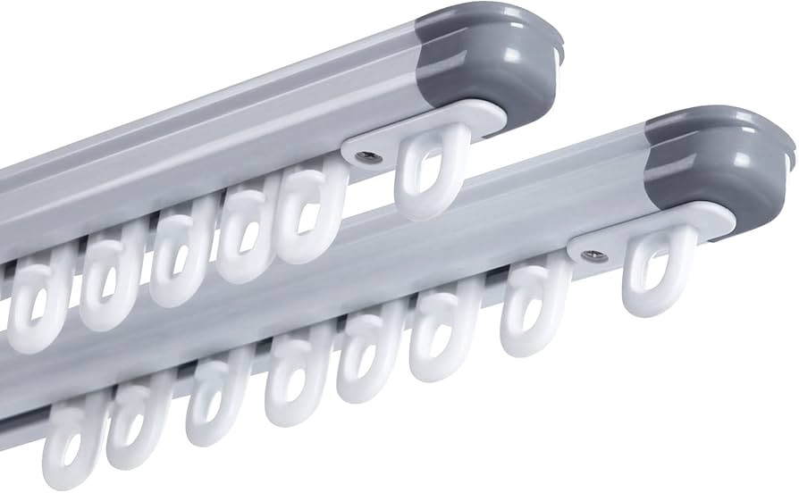 Flexible Retractable Ceiling Curtain Track (33.5in-59in), For Ceiling Track Ceiling Bracket with ... | Amazon (US)