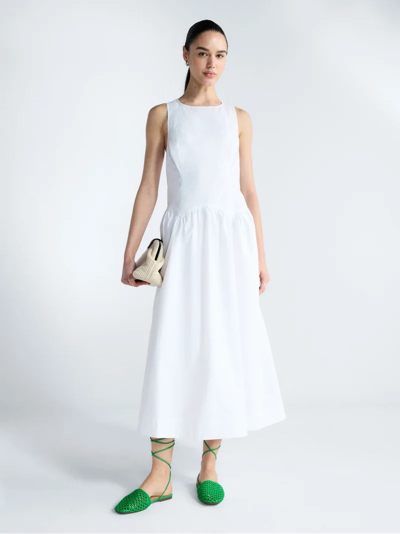 Free Assembly Women\u2019s and Women's Plus Sleeveless Cotton Racer Back Maxi Dress, Sizes XS-4X ... | Walmart (US)