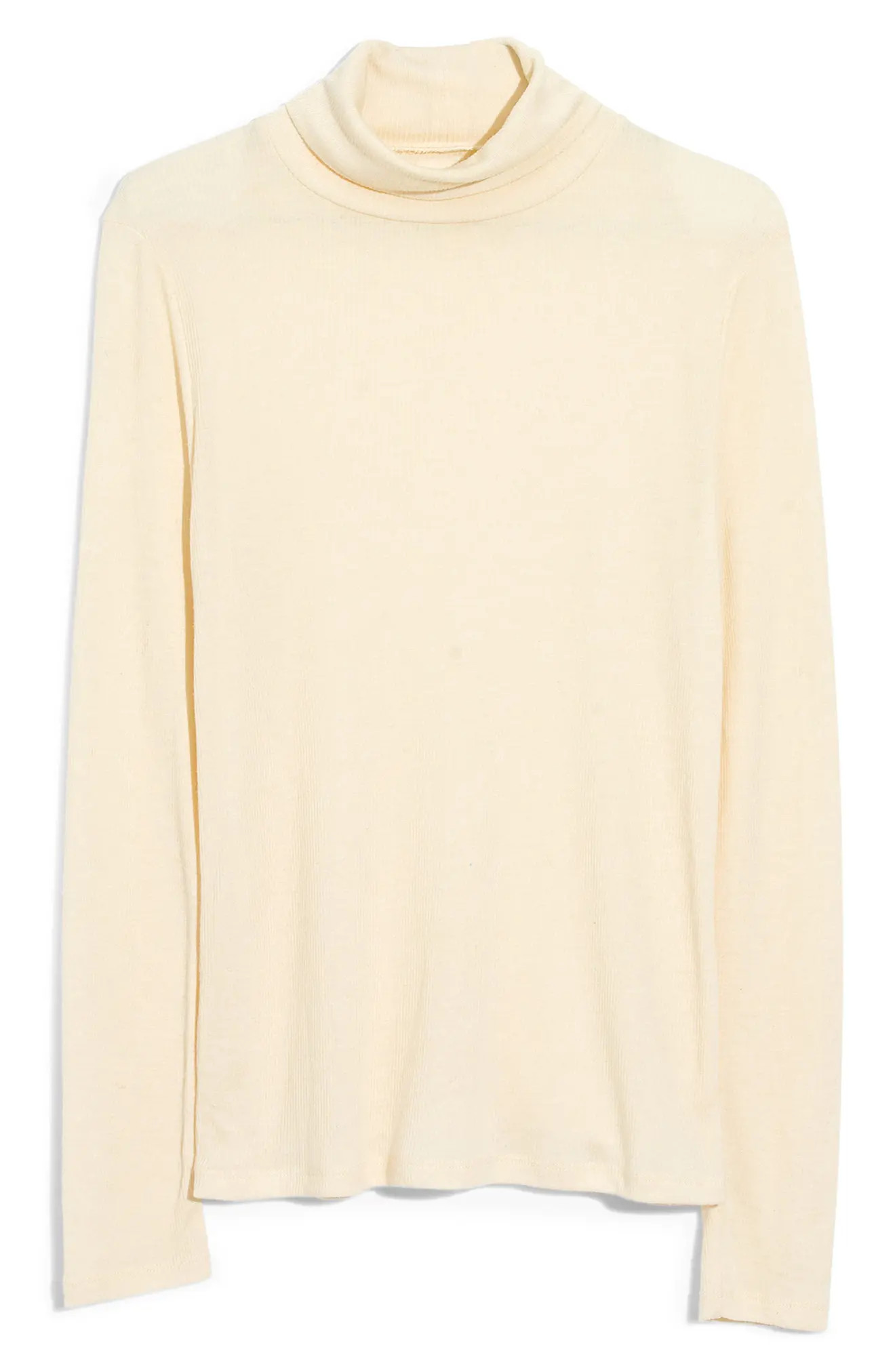 Women's Madewell Fine Rib Turtleneck | Nordstrom