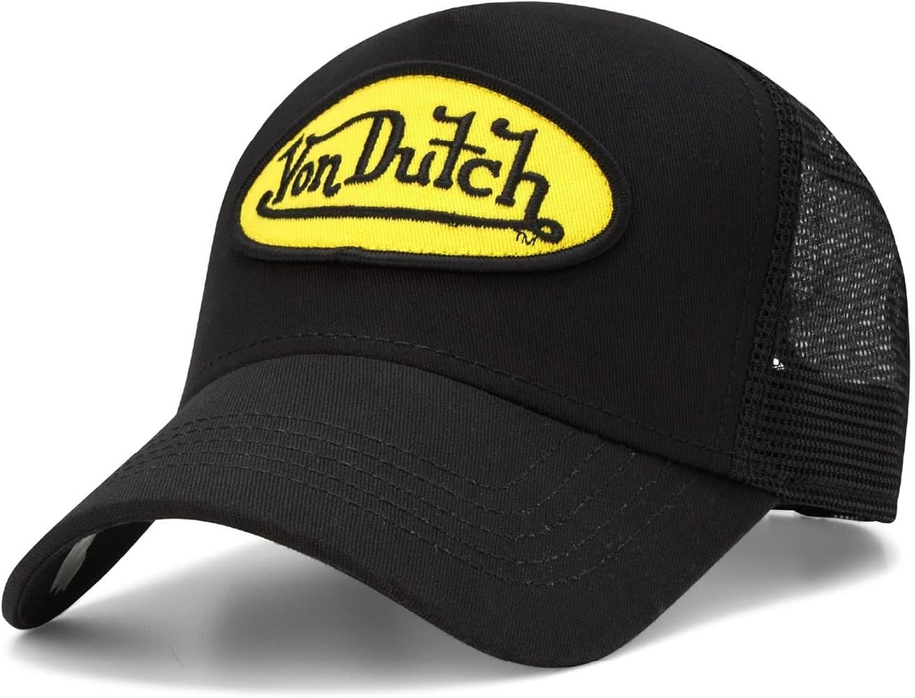 Von Dutch Unisex Trucker Hat - Retro Classic Solid Color Mesh Back Snapback Baseball Cap for Men ... | Amazon (US)