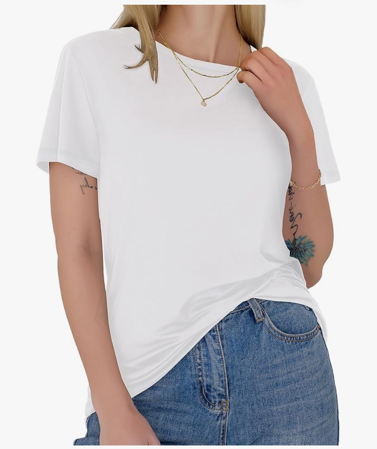 Short Sleeve Basic Tees. 

#LTKPetite #LTKMidsize #LTKActive