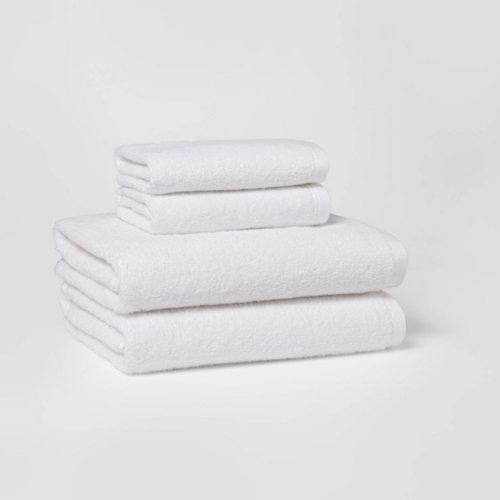 Simple white towel set
Target 

#LTKhome #LTKFind