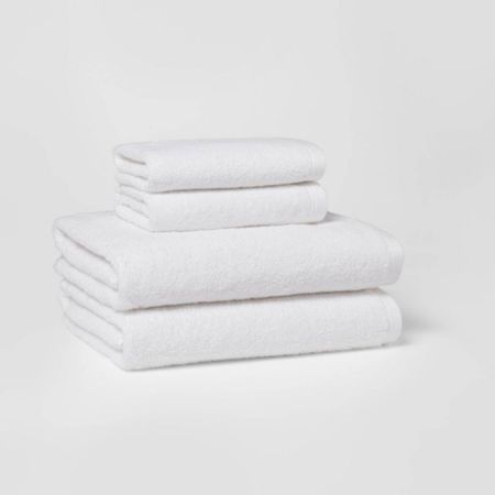 Simple white towel set
Target 

#LTKhome #LTKFind