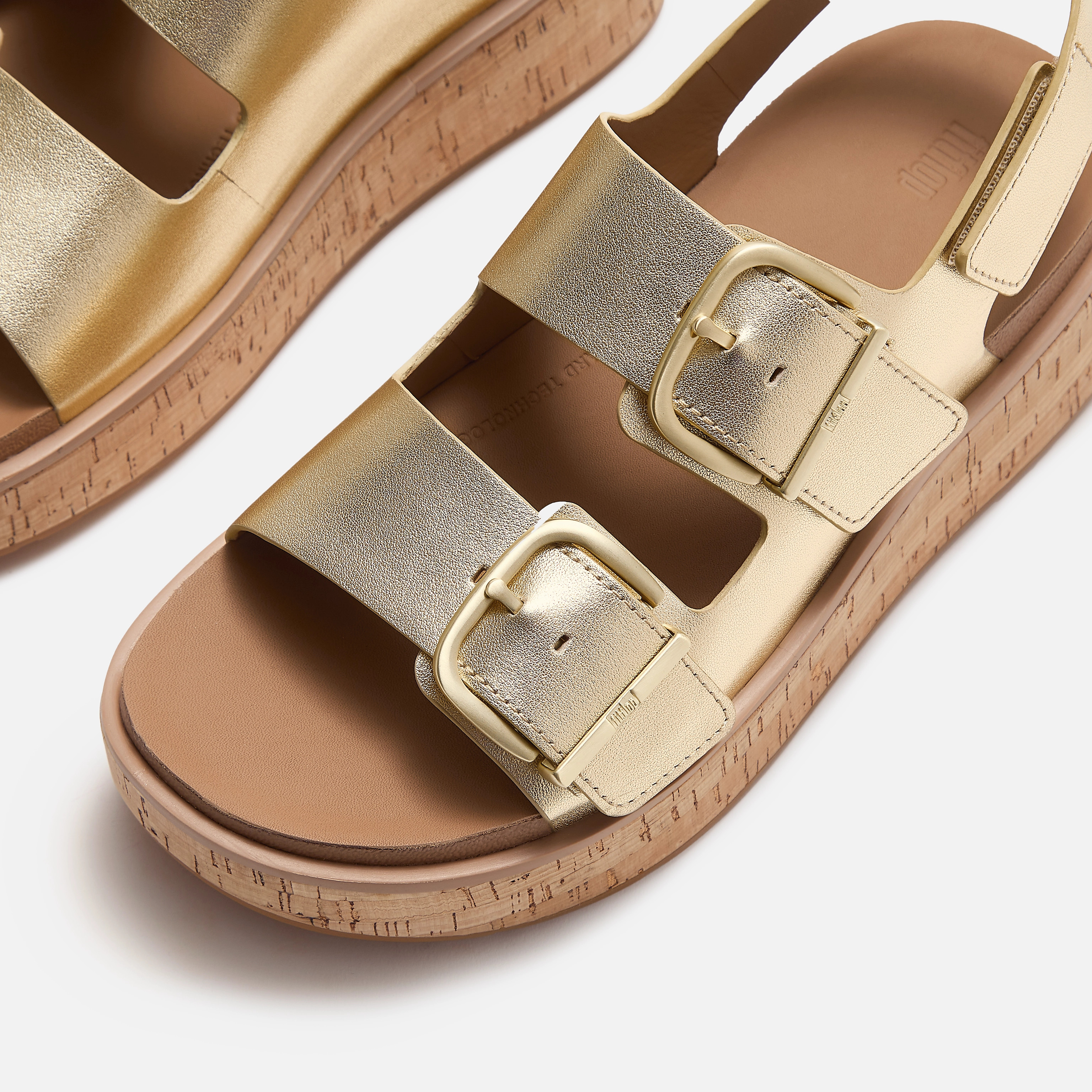 GEN-FF Max Buckle Leather/Cork Back-Strap Sandals | FitFlop (US)