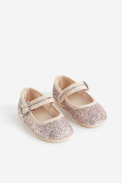 Glittery Ballet Flats - Black - Kids | H&M US | H&M (US + CA)