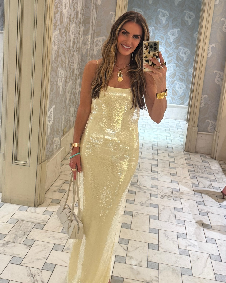 wedding bells for anastasia & copper💍 such a beautiful day & ceremony celebrating with hs friends at cks, dcc + after parties at boxcar 

shop this stunning dress (that’s now ofc on major sale) that i’m obsessed with, fits like a glove (been loving this designer sm)✨ 

runs tts wearing a fr36/4 + shop the rest of my look & beauty favs too!

#LTKdayinmylife #LTKWedding #LTKSaleAlert