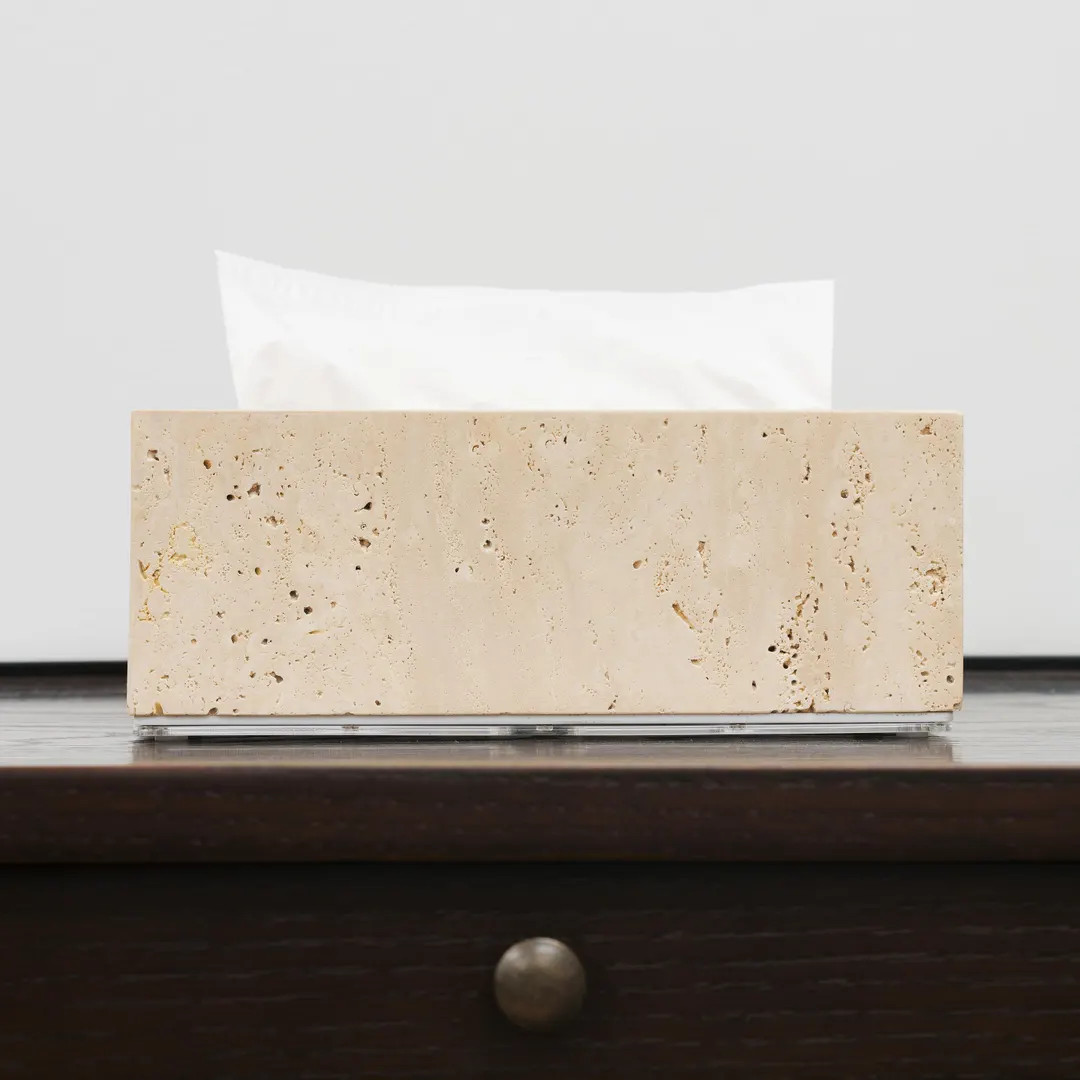 TRAVERTINE Tissue BOX, Stone Box, Marble Box, Home Decor, Storage Box, Organic Modern, Travertine... | Etsy (US)