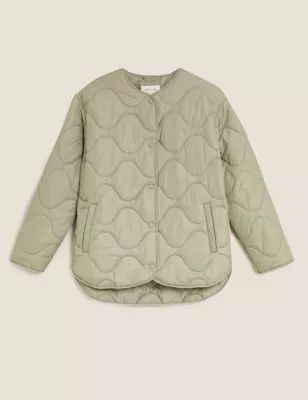 Padded Collarless Puffer Jacket | Marks & Spencer IE