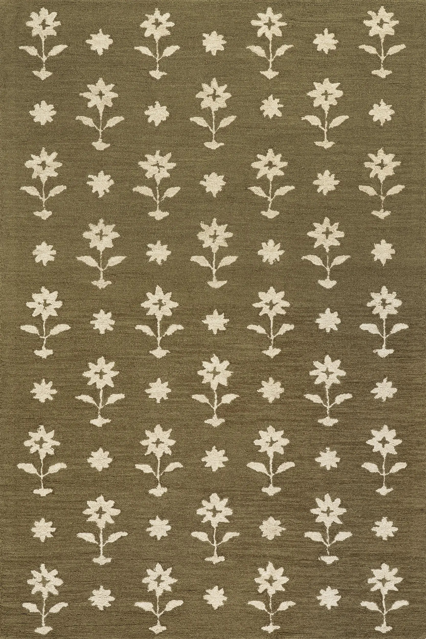 Ella Wool Rug | Olive Green | Rugs USA