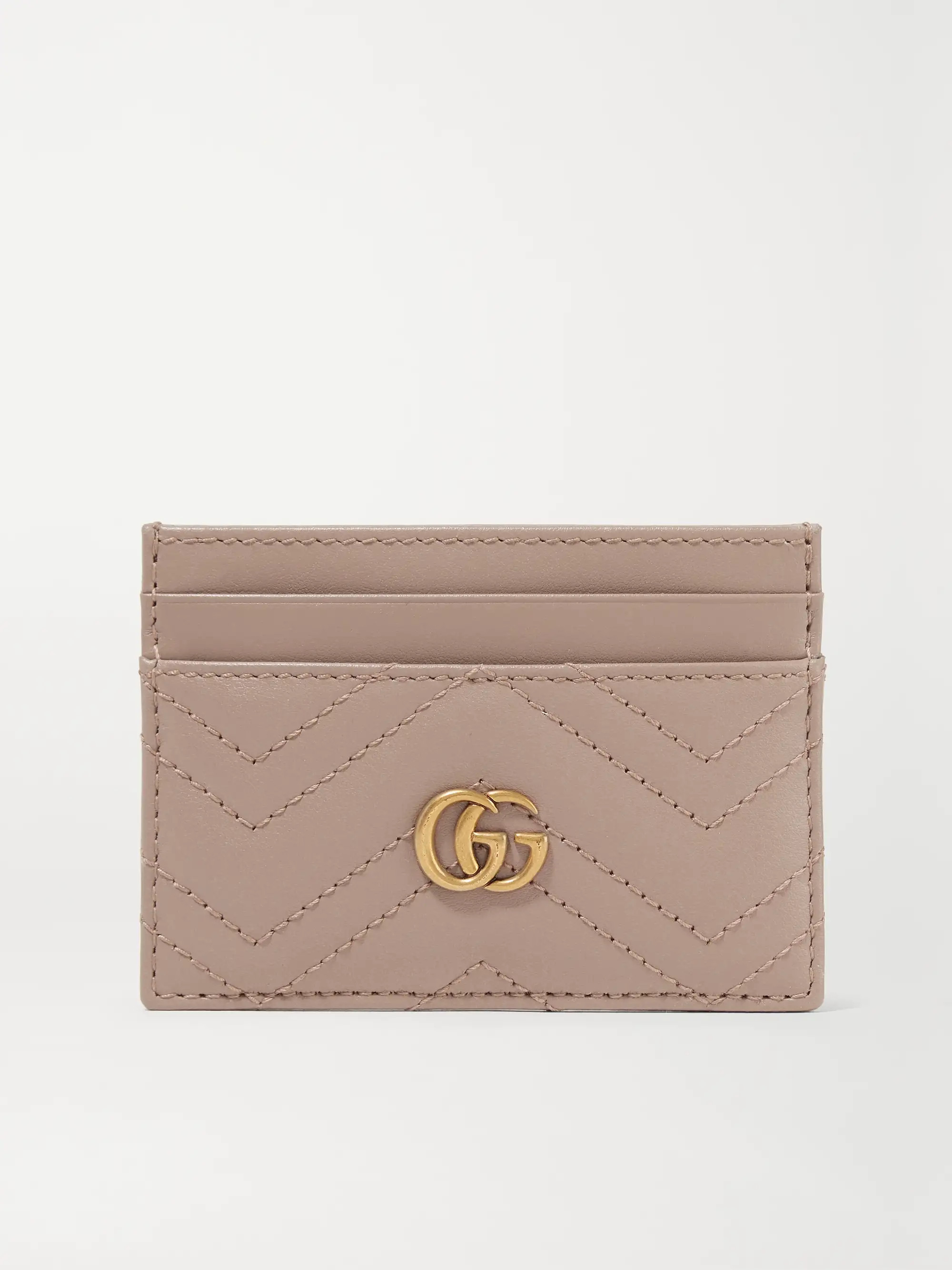 GG Marmont quilted leather cardholder | NET-A-PORTER (US)