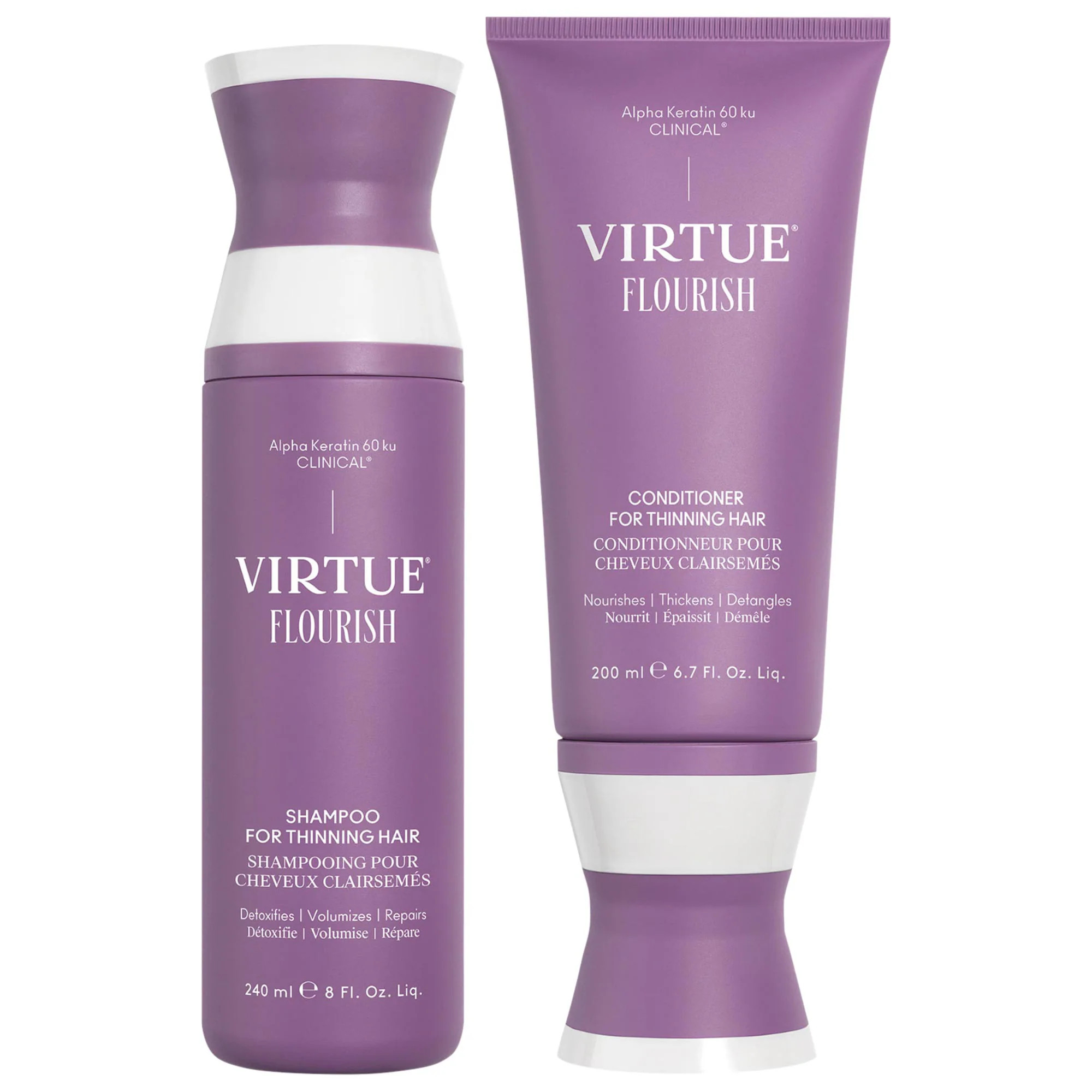 Virtue Flourish Thickening Shampoo + Conditioner Set for Thinning Hair | Sephora (US)