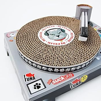 Suck UK Cat Scratcher DJ Deck Interactive Cat Toys Cat Scratching Post Alternative Cat Accessorie... | Amazon (US)