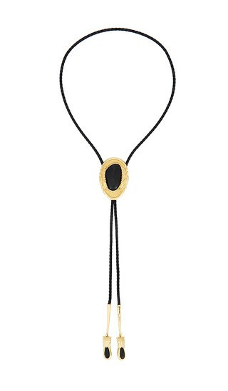 petit moments Dolly Bolo Tie Necklace in Black. | Revolve Clothing (Global)