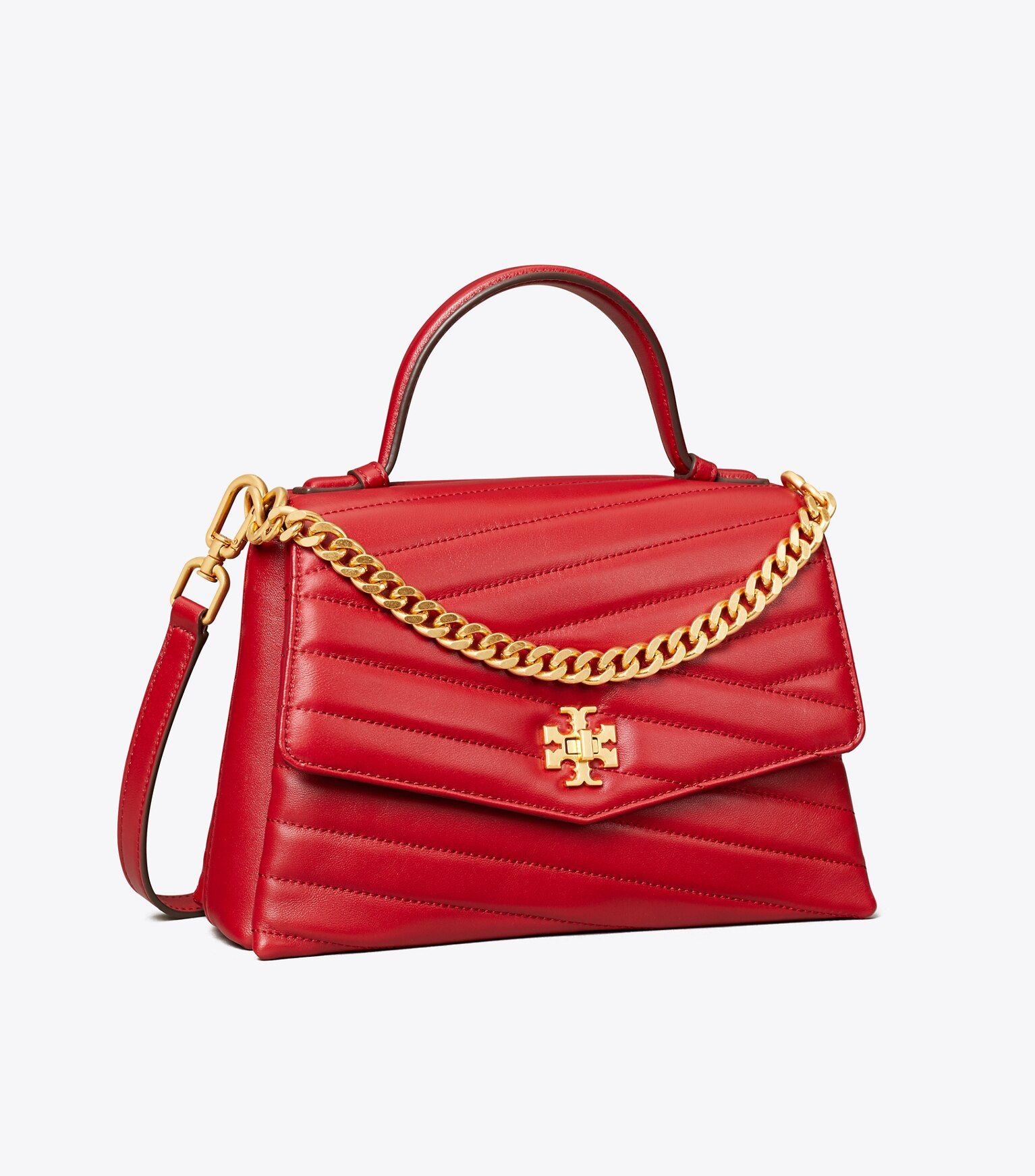 Kira Chevron Top-Handle Satchel | Tory Burch (US)