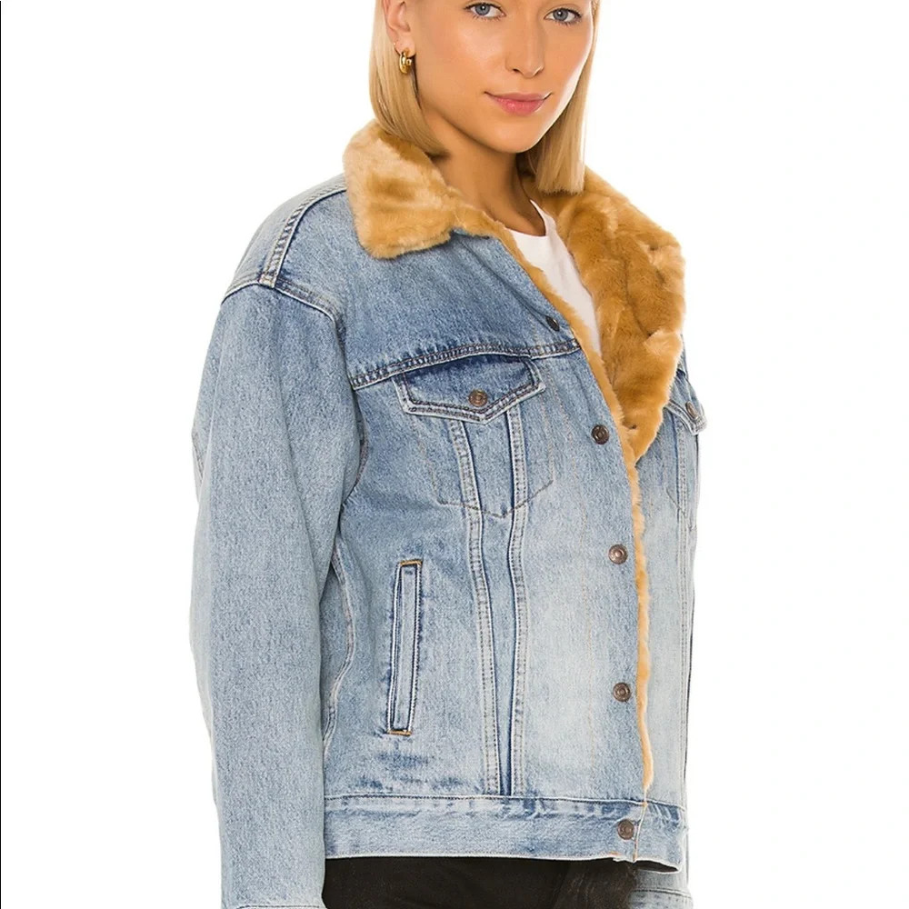 Oversized Fur  Reversible Trucker Jacket | Poshmark