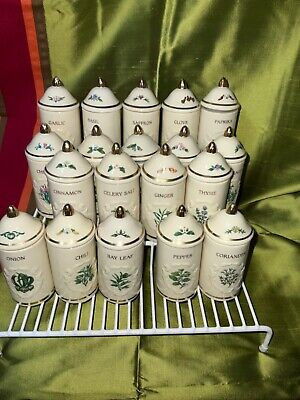 Lenox 1992 “Spice Garden” Fine Porcelain Jar Set, 19-pieces+3 Made In USA  | eBay | eBay US