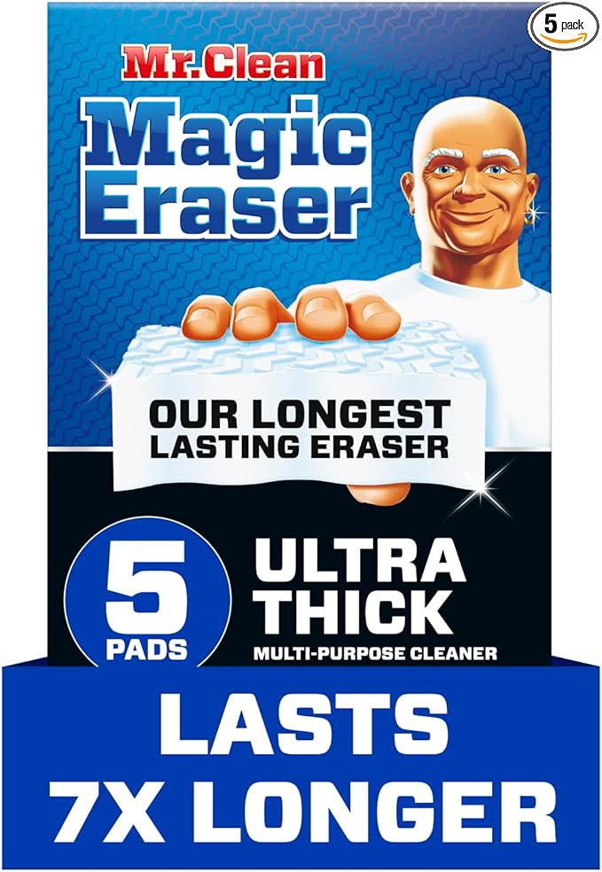Mr. Clean Magic Eraser Ultra Thick Multi Purpose Cleaner, Magic Eraser Sponge Multi Surface Clean... | Amazon (US)