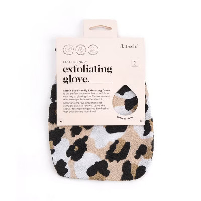 Kitsch Eco-Friendly Exfoliating Glove - Leopard | Target