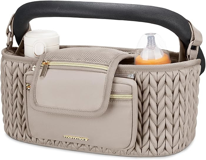 mommore Stroller Organizer with Insulated Cup Holders, Adjustable Stroller Caddy with Detachable ... | Amazon (US)