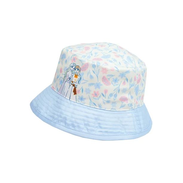 Disney Frozen Toddler Girls Blue Reversible Bucket Style Swim Hat | Walmart (US)