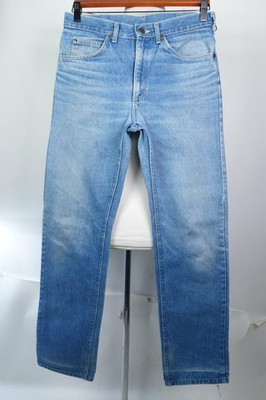 Vintage Lee Riders Jeans Mens 32x32 Light Wash Blue Straight Denim Made USA | eBay US