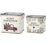 Amazon.com: Primitives by Kathy 39896 Farmhouse Tin Buckets, Farm Fresh Christmas Trees : Home & ... | Amazon (US)
