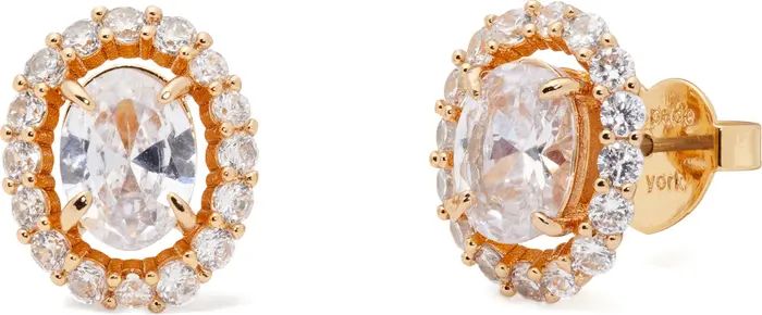 set in stone cubic zirconia stud earrings | Nordstrom