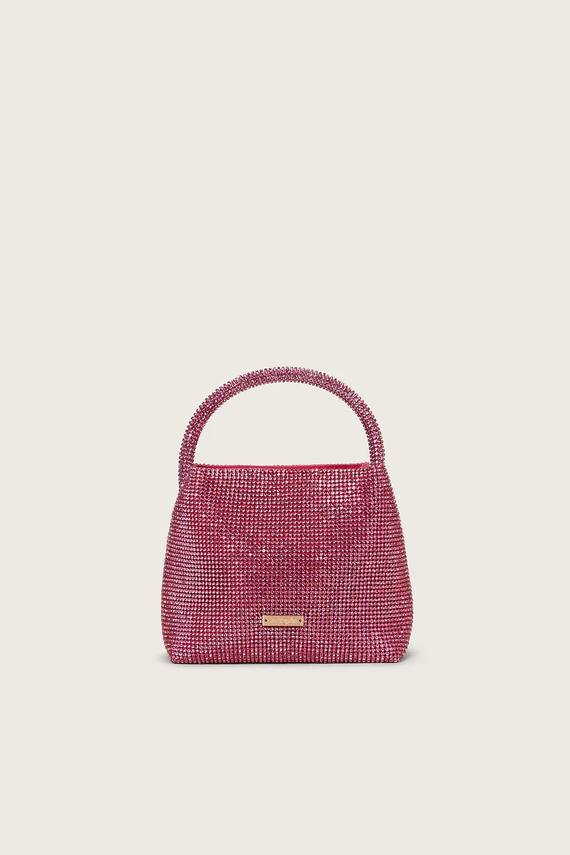 SOLENE MINI RHINESTONE BAG - ROSE | Cult Gaia - US