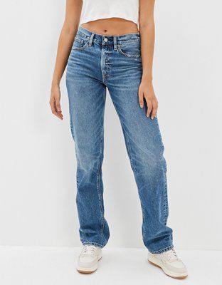 AE Low-Rise Baggy Straight Jean | American Eagle Outfitters (US & CA)