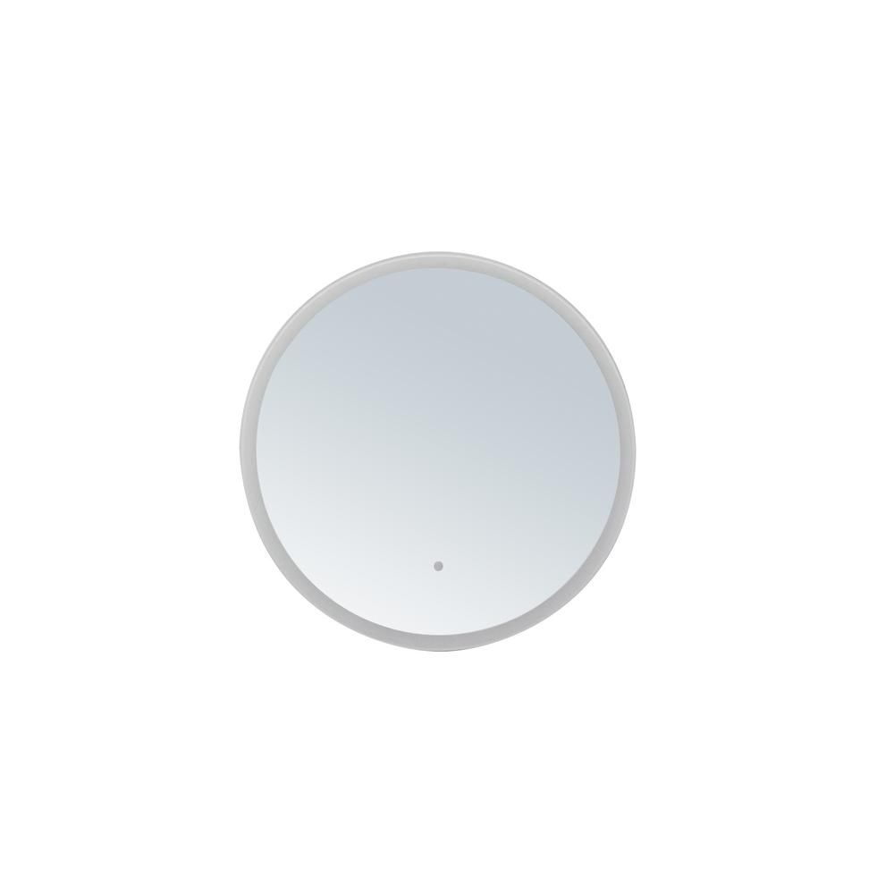 innoci-usa Apollo 36 in. W x 36 in. H Frameless Circle LED Light Bathroom Vanity Mirror-63003636 ... | The Home Depot