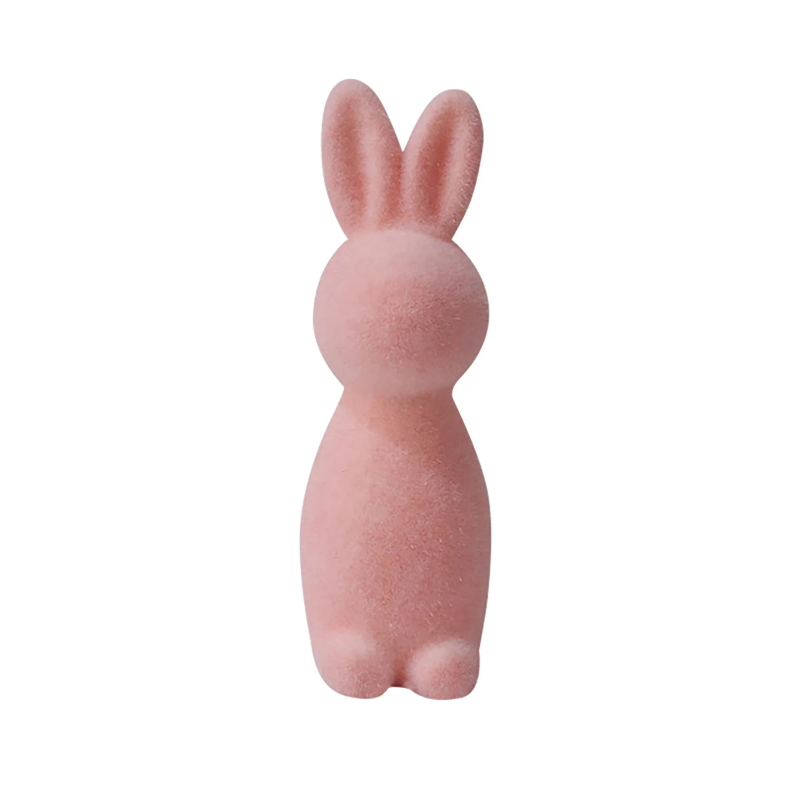 Fozruso Easter Flocked Bunny Desktop Decor, 7.48 Inch, Pink,Best Way Together To Celebrate | Walmart (US)