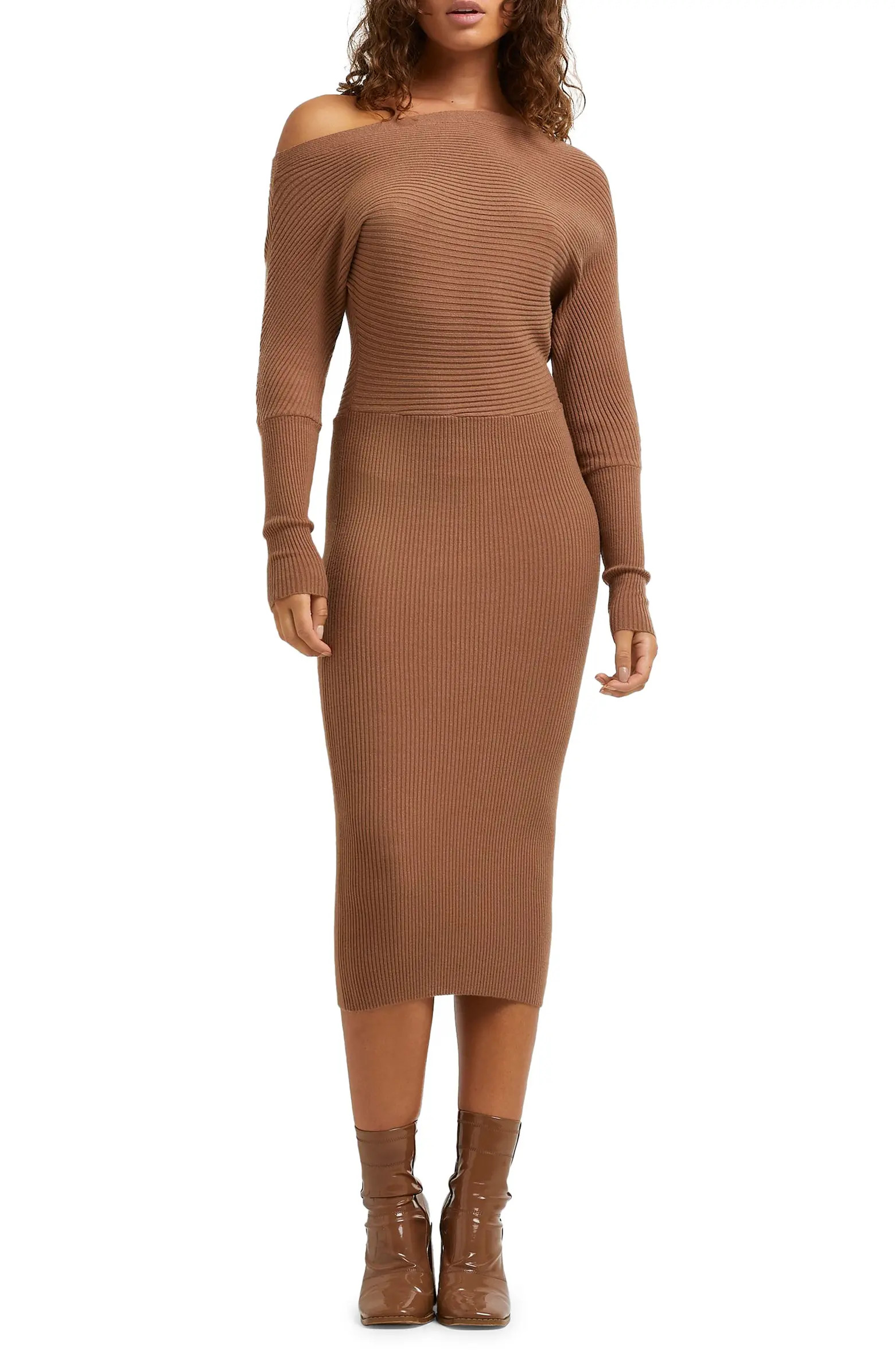 River Island Off the Shoulder Sweater Dress | Nordstrom | Nordstrom