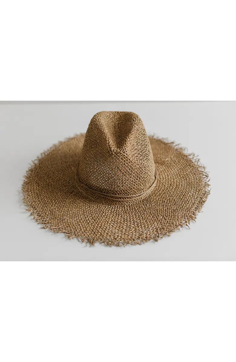 Frayed Edge Straw Fedora | Nordstrom