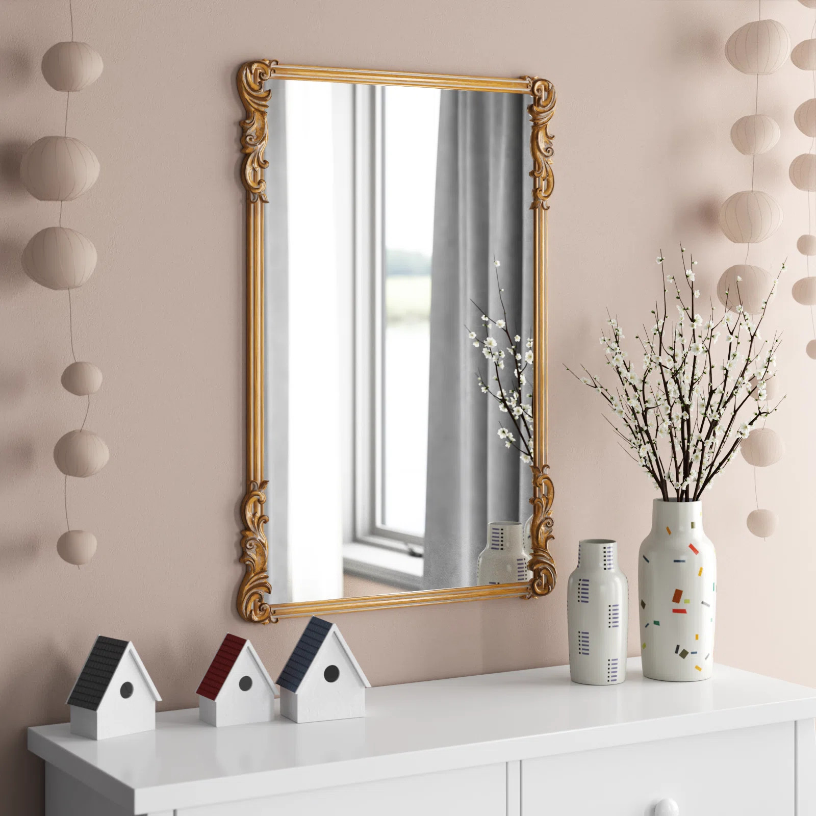Lafrance Engineered Wood Rectangle Wall Mirror | Wayfair North America