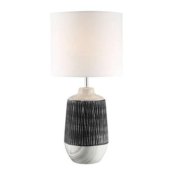 Wray 24.5" Gray/Black Table Lamp | Wayfair North America