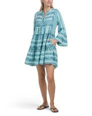 Embroidered Bell Sleeve Mini Dress | TJ Maxx