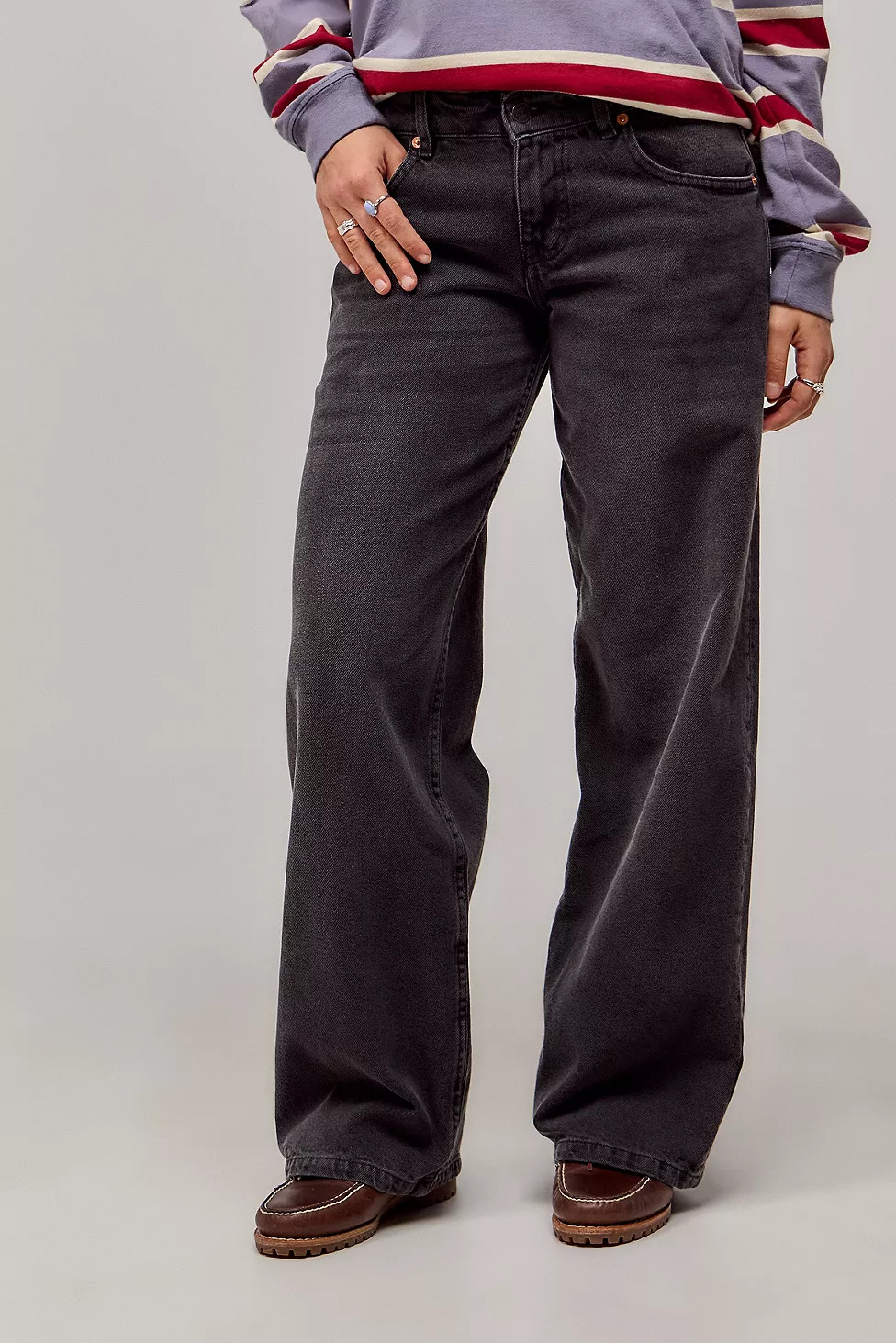 Motel Low Rise Parallel Wide Leg Jeans | Urban Outfitters UK