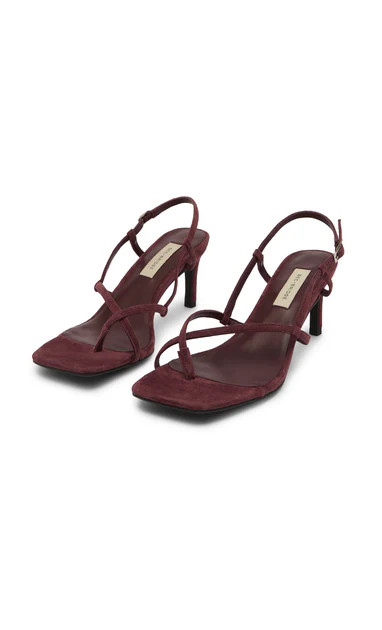 KATE MID HEEL - BURGUNDY SUEDE | Bec & Bridge (Global)