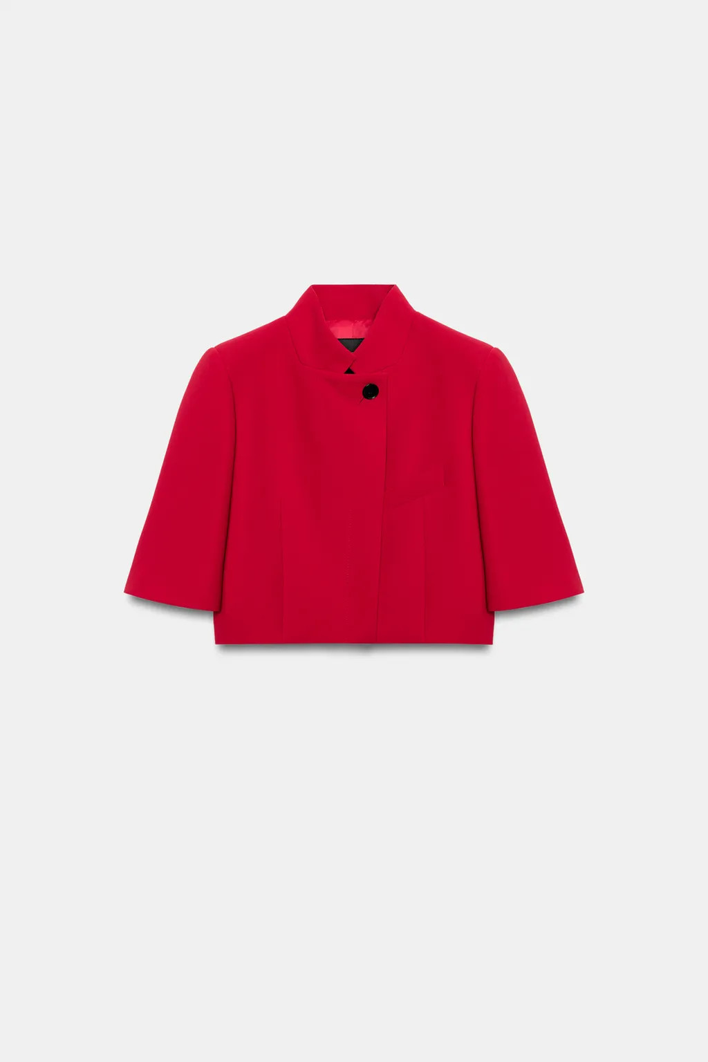 SHORT SLEEVE CROPPED BLAZER ZW COLLECTION | Zara US