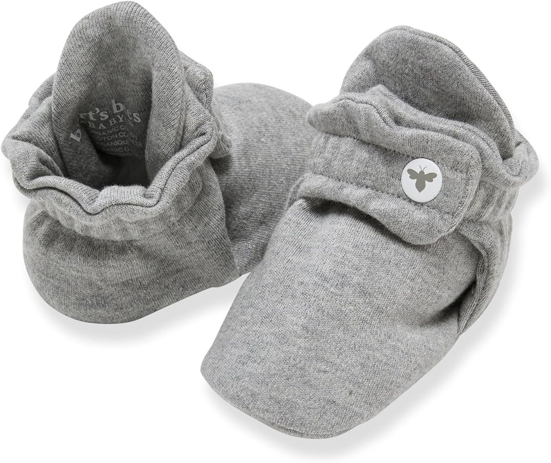Burt's Bees Baby Newborn Essentials Unisex Organic Cotton Booties | Amazon (US)
