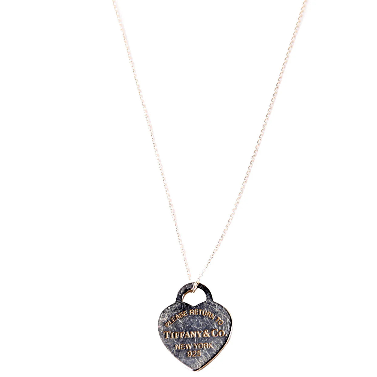 Necklace: Please Return To Heart Tag 925 | Keeks Designer Handbags
